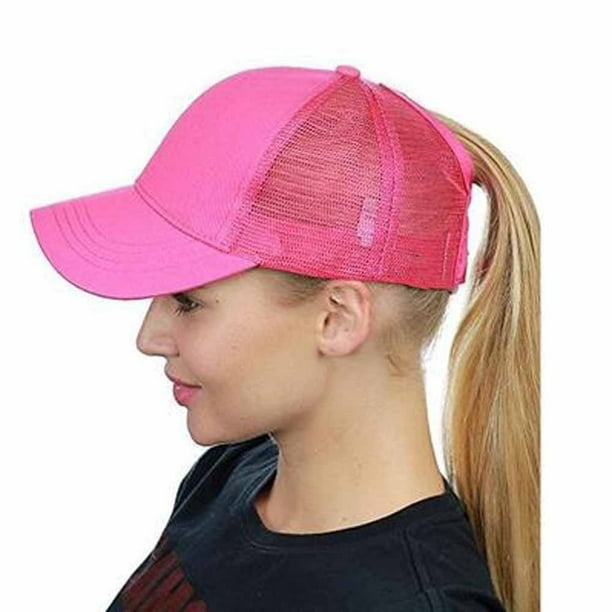 Baseball Cap Beautiful Young Cat On Pink Adjustable Mesh Unisex Baseball Cap Trucker Hat Fits Men Women Hat 